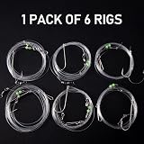 Dr.Fish 6PCS Sea Fishing Rigs Beach Casting Single & Double Hook Rigs view 6