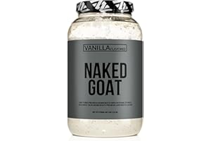 NAKED Goat Vanilla Protein Powder- Pasture Fed Goat Whey Protein Powder from Small-Herd Dairies, 2LB Bulk, GMO Free, Soy Free