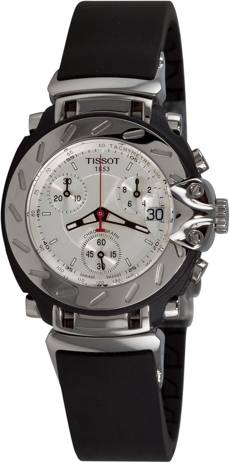 Tissot Women's T0112171703100 TRace Chronograph Quartz Silver Dial