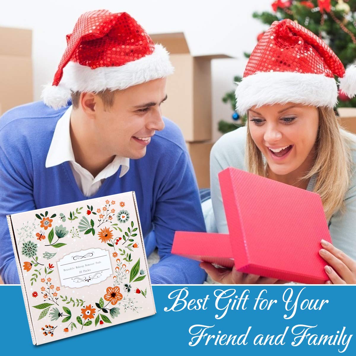 Tampons Démaquillants Lavable 18PCS - Disques Coton Démaquillant Réutilisable Biologique,Microfibre Super Doux Absorption Lavage Chiffon Tampons avec 1 Sac à Linge Gratuit