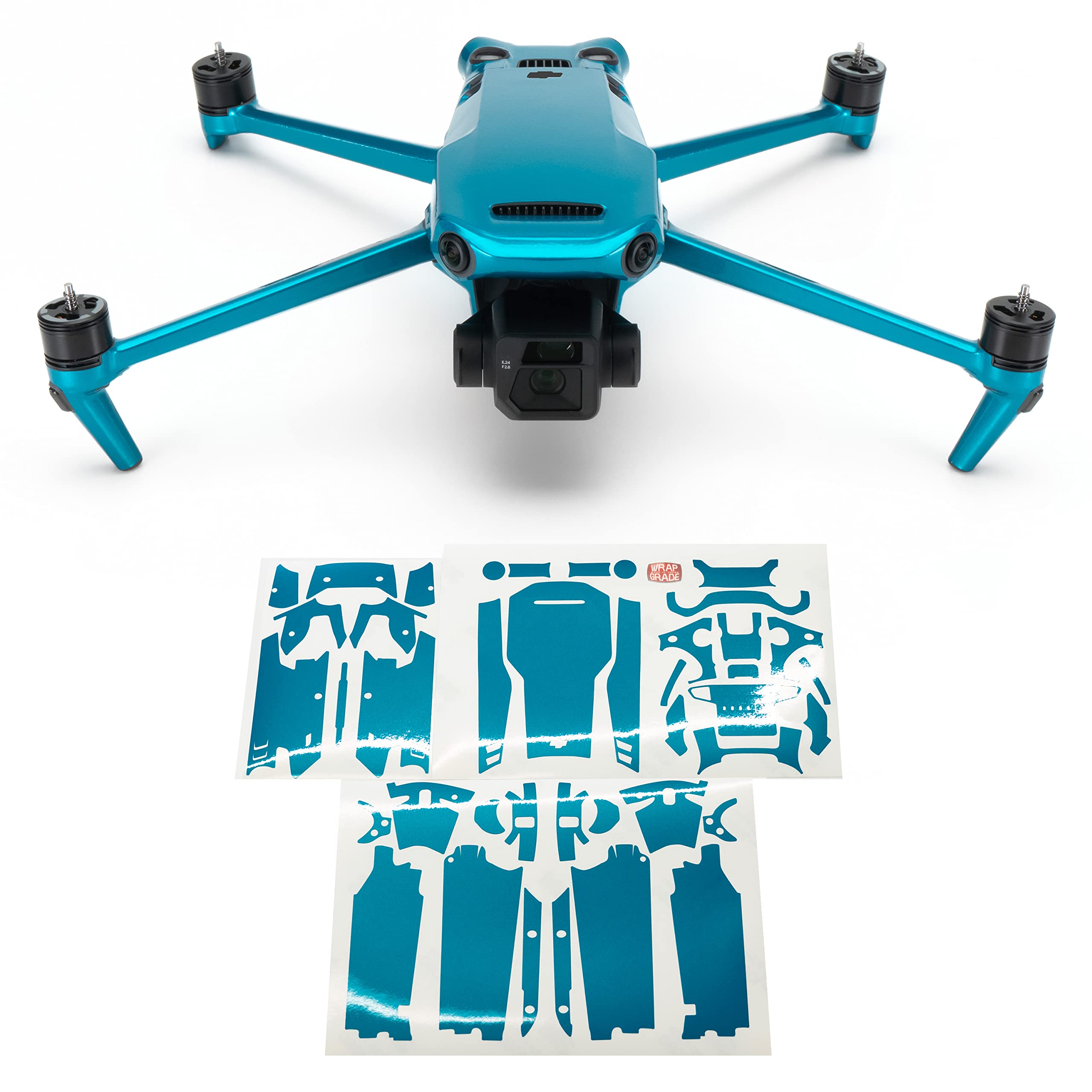 WRAPGRADE Full Skin Stickers Compatible with Mavic 3 / Mavic 3 Classic (CARIBBEAN BLUE)