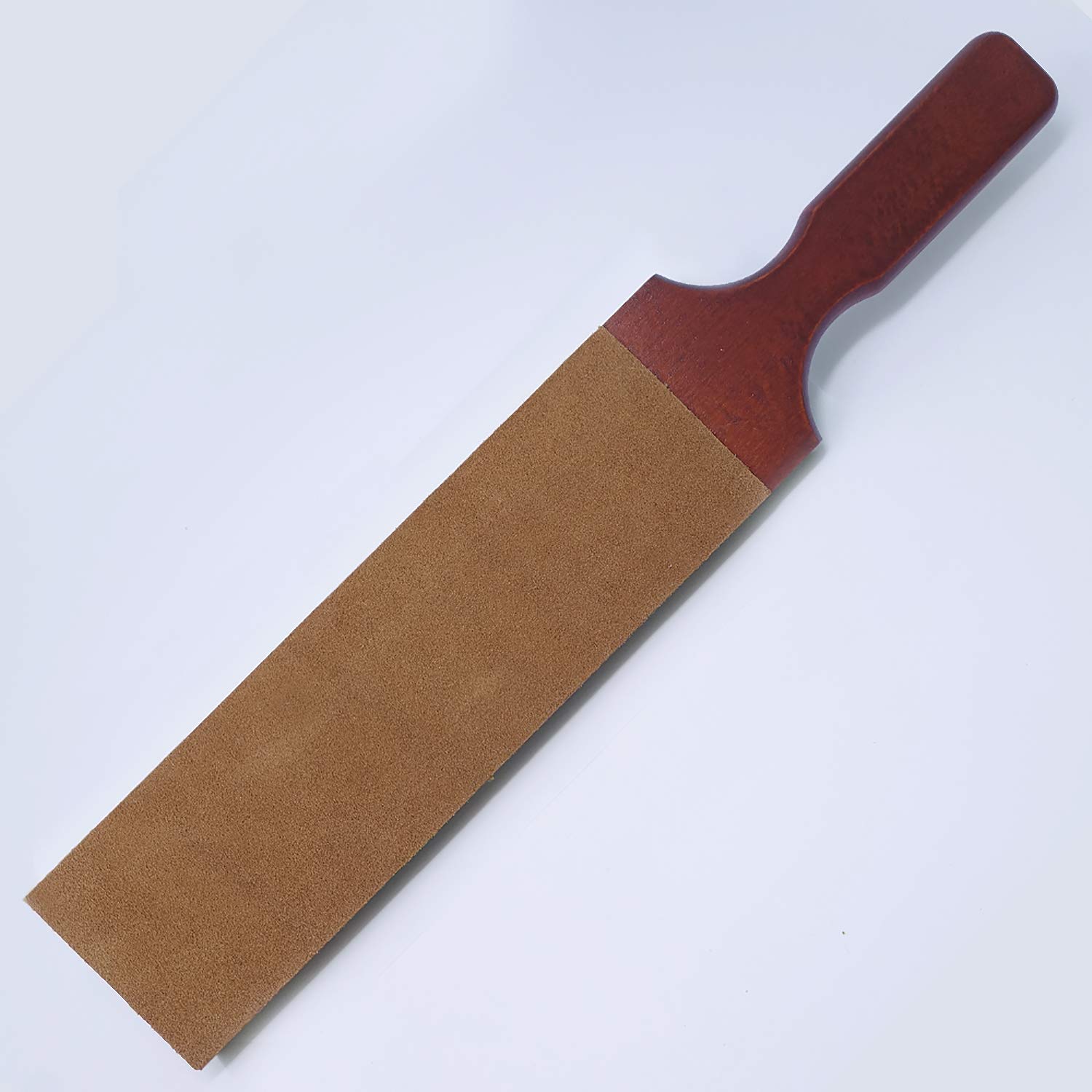 Workshop Heaven Italian Leather Strop - Sharpening Tool - Brown Leather - Traditional Style