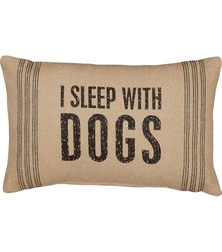 Accent Pillows Dog Mud Pie Family Pillow Mud Pie Washed Canvas