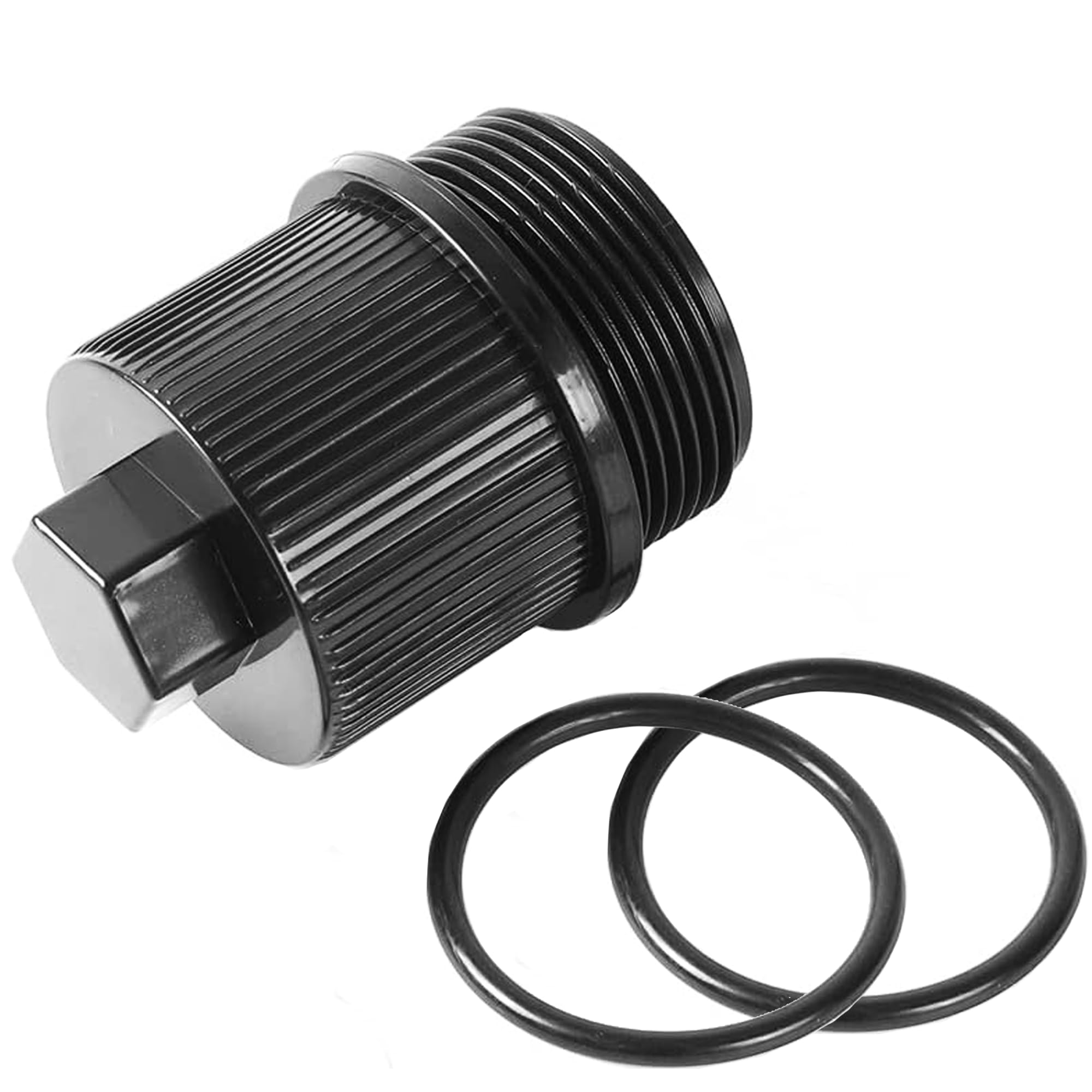 Photo 1 of TonGass Drain Plug Cap Assembly Replaces 190030 Fits for Pool and Spa Filter for Pentair Drain Cap with O-Ring Compatible with Pentair FNS Plus, Clean & Clear Plus, and Quad D.E. Filters