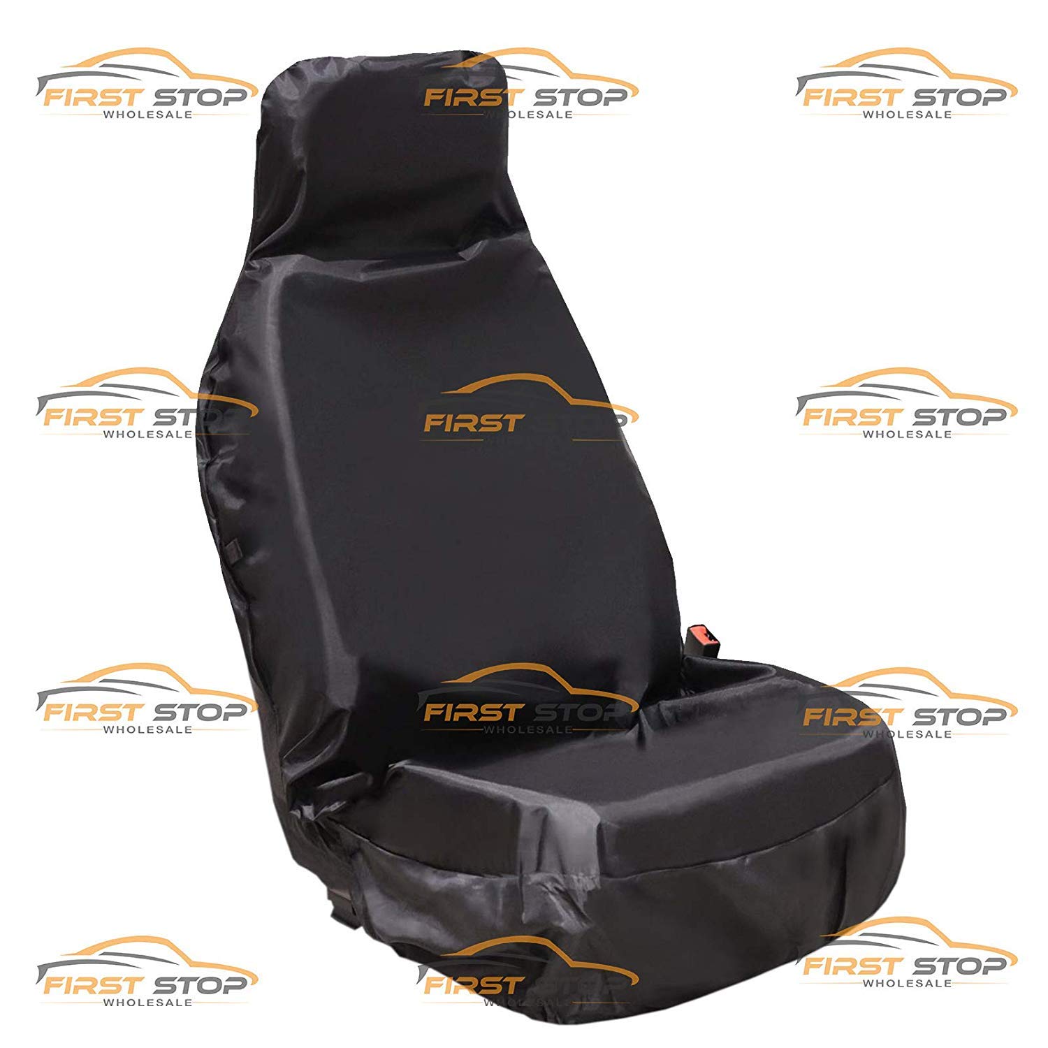 Pair H Range Rover Sport Duty Black Waterproof Seat Cover Protectors