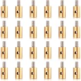 VKQTS 24PCS 6mm Throttle Cable Ends Kit Solderless,Brake &amp; Throttle Cable Repair Kit Cables Stop with Nipple Screws,Universal Throttles Cables End Clamp for Car,Motorcycle,Bicycle (24PCS)