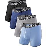 BAMBOO COOL Men's 360° Breathable Mesh Underwear Moisture-Wicking Boxer Briefs Cooling Performance,Multipack