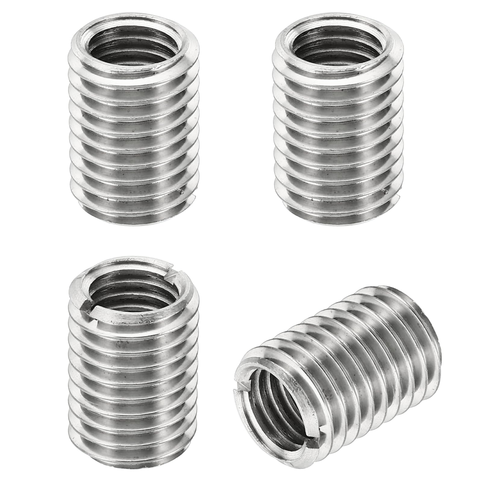 PATIKIL Thread Adapters Sleeve Reducing Nut, 4 Pcs M18x2.5 Male to M14x2 Female Repairing Insert Nut Screw Reducer Stainless Steel Fastener 25mm โ image 1
