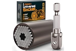 CRANACH Stocking Stuffers Super Universal Socket - Tools Gifts for Men Women Grip Socket with Power Drill Adapter Unscrew Any bolt Cool Gadgets for Men Car Guy Gift Ideas for Adults Dad Stuff Christmas Gifts