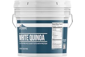 Earthborn Elements White Quinoa, 1 Gallon, Gluten-Free, Raw, Vegan, Packaged in a Resealable Bucket