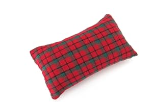 NAKPUNAR Emery Pincushion for Sewing - Filled with Abrasive Emery Sand - Handmade in USA (2"x3", Red and Green Plaid)