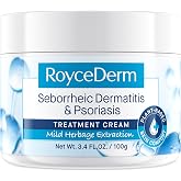 Roycederm Seborrheic Dermatitis Cream, Scalp Treatment for Psoriasis, Dry Scalp, Dandruff, Anti-Itch Cream for Soothing Relief