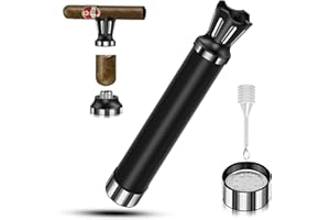 wanbro Single Cigar Tube with Humidor, Portable Cigar Travel Case with Holder, Punch