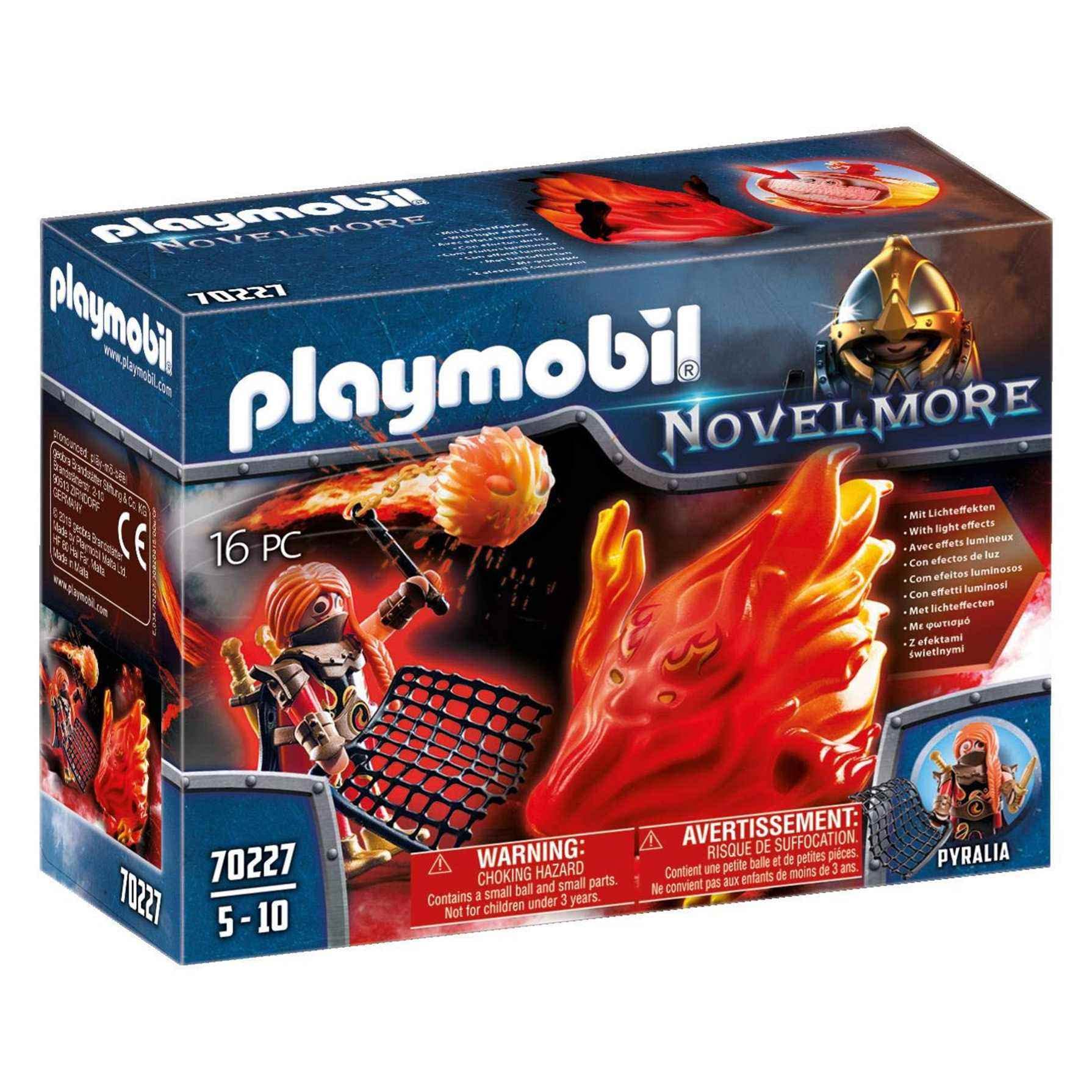 Playmobil 70227 Novelmore Knights Burnham Raiders Spirit of Fire with LED Light Effect, For Children Aged 4-10, Fun Imaginative Role-Play, PlaySets Suitable for Children Ages 4+