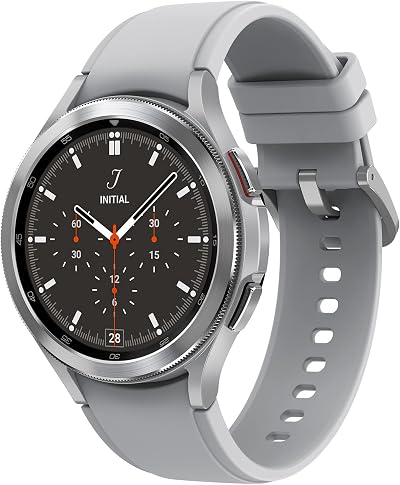Samsung Galaxy Watch4 Classic 46mm 4G LTE Smart Watch Silver Rotating Bezel UK