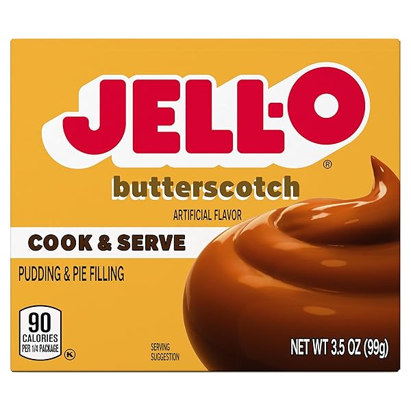 JELL-O COOK & SERVE BUTTERSCOTCH PUDDING & PIE FILLING MIX, 3.5 OZ BOX