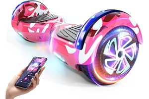 LIEAGLE Scooter, Self Balancing Scooter with Bluetooth Speaker LED Lights Wheels,Dual 300w Motors, 7.5 mph Max Speed & 8.5 Miles Max Range, for Kids, Boys, Gilrls, Adults, for All Ages