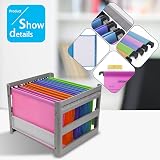 Hiziwimi 15PC PP Orange A4 Suspension File Folders with Tabs Inserts 34.8cm view 4