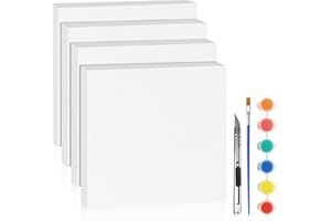 LuckyFoam White 4 Pack 12x12x1 inch Foam Sheets 1 Inch Thick Polystyrene Rectangles XPS Foam Board Craft for Insulating DIY Modeling Art Supplies