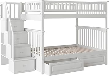 Amazon Com Atlantic Furniture Columbia Bunk Bed Full Over Full