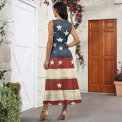 CHRATLHI American Flag Dress for Women Summer