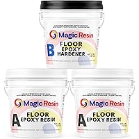 Magic Resin Clear Floor Epoxy Resin for Garages, Basements, Warehouses, Retail Stores and More | Highly Durable Resistant to 