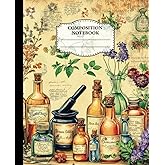Apothecary Composition Notebook: 110-Page College-Ruled Aesthetic Vintage Botanical Illustration Journal: Perfect for Teens, Students, Teachers, and Office Workers