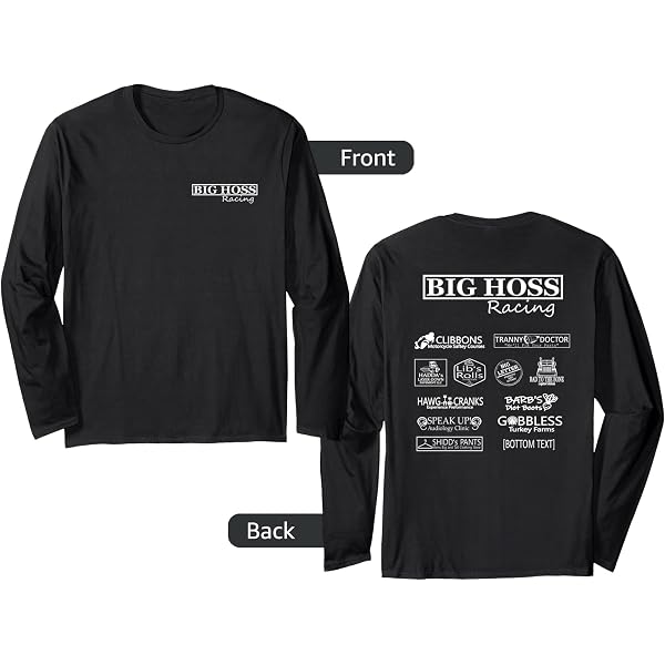 Amazon.com: BIG HOSS RACING Long Sleeve T-Shirt : Clothing, Shoes