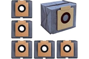 VANMIYA 6 Pack Dust Bags Compatible with eufy X8 Pro / X10 Pro Omni Robot Vacuum Self-Empty Station Accessories Part