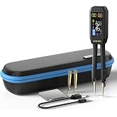 FNIRSI LCR-ST1 10kHz LCR Meter Tweezers, Smart SMD Component Tester | Auto Recognition, D/Z/Q/R ESR, Data Export, for Capacitance Resistance Inductance Diode Continuity Electronics Circuit Board