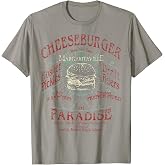Margaritaville Cheeseburger in Paradise T-Shirt, Unisex-Adults, Grey, Small, Short Sleeve