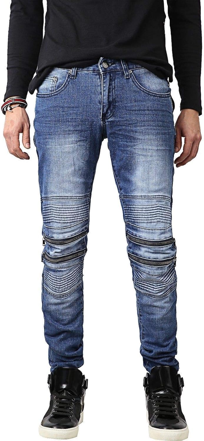 mens jeans with zippers on the legs
