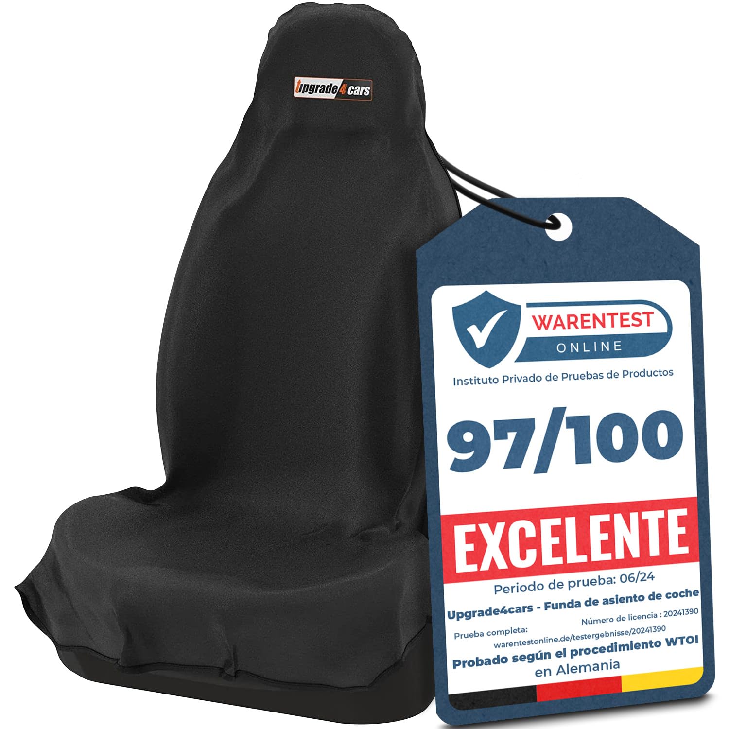 Upgrade4cars Waterproof Front Car Seat Protector | Universal Driver Seat Cover for Workshop, Work, Sports, Dog, Kids | Heavy Duty Anti-Spill Seat Protector