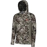 BASSDASH Men's UPF 50+ Lightweight Hunting Camo Hoodie Quick Dry Performance Long Sleeve Fishing Shirt with Hood FS30M