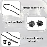 MEKEET 2Pcs Parcel Shelf String Black Nylon Rubber Car Boot Roof Rack view 3