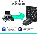 Logitech MK120 Keyboard and Mouse Combo USB Plug and Play Black UK Layout view 5