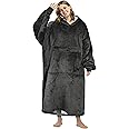 Catalonia Oversized Blanket Hoodie Sweatshirt, Wearable Sherpa Lounging Pullover for Adults Women Men