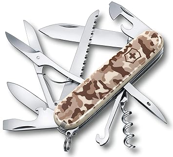 Victorinox Taschenmesser Huntsman (15 Funktionen, Gr. Klinge, Schere, Holzsäge) desert camouflage