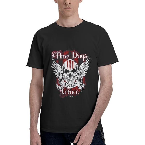 Men's Three Days Grace Band X Logo Black T Shirt : Amazon.ca