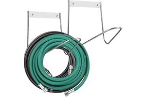 FACULX Garden Hose Holder 2 Pack, Outdoor Hose Hanger Wall Mount, Stainless Steel Heavy Duty & Rust Proof Hose Hook for Water, Air, Hydraulic Hose, Ropes, Extension Cords