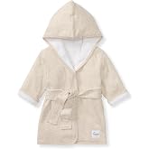 Burt's Bees Baby Hooded Robe Organic Terry Bathrobe, Newborn Bath Essentials, Unisex Boys and Girls