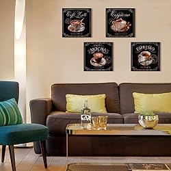 Retro Coffee Wall Decor for Kitchen Bar Signs