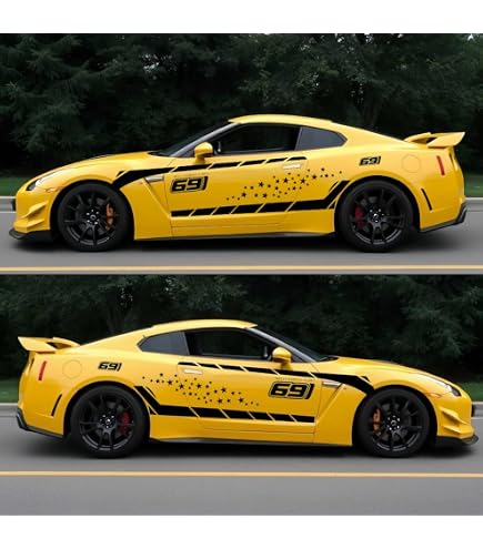 3M/FDC Vinyl Rocker Stripe Graphics Decal Set For 2004-2006 Pontiac GTO - Glossy/Matte/Metallic, Custom Fit