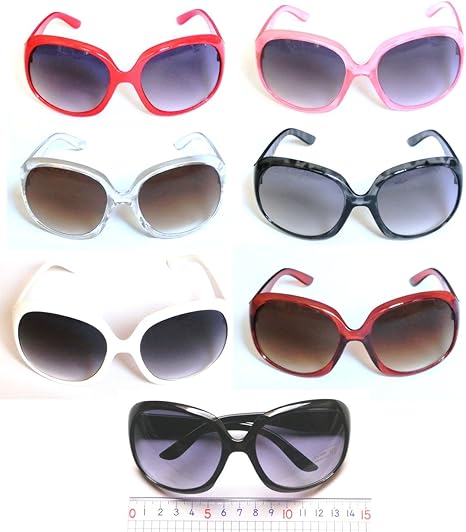 Amazon Co Jp Aharan9 アハランナイン サングラス レディース 大きい フレーム メガネケース付き Uv400 紫外線 カット 小 顔効果 ホビー