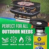 BARGAINS-GALORE 4 Butane Adjustable Gas Bottles Canister Camping Heater Cooker view 5