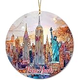New York Christmas Ornament, New York City Decorations, NYC Christmas Souvenir, Travel Ornament 2025, Travel Lover Gift, Gift Exchange Present