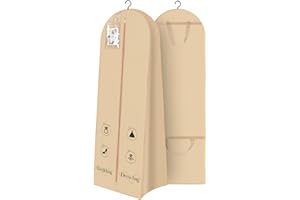 TATAVR 71" Wedding Dress Garment Bag Dress Bags for Gowns Bridal Dress Travel Bag with 20” Gusseted and Accessory Pockets for Wedding Dress, Puffy Gowns