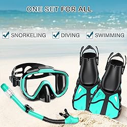 Vengreedo Snorkel Set with Fins for