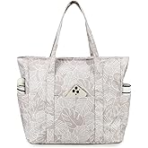 Octsky Large Beach Bags for Women - Waterproof Sandproof Beach Tote with Dual Zipper and Wet Pocket - 3 Outside Pockets