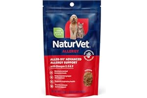 Aller-911 Skin & Coat Plus Advanced Allery Aid Supplement Powder for Dogs & Cats, Omegas, DHA and EPA for Optimal Skin & Resp